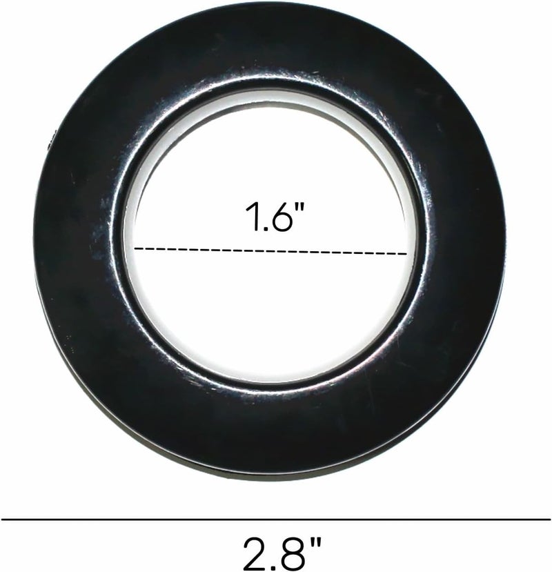 SWTool Selling Wonderful 1-9/16-Inch Inner Diameter Plastic Curtain Grommets 50-Pack (Black) - Image 2